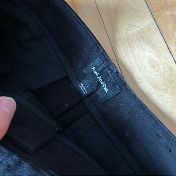 Frank And Oak Josephine Black Wide Leg Cropped Pants - Picture 8 of 11